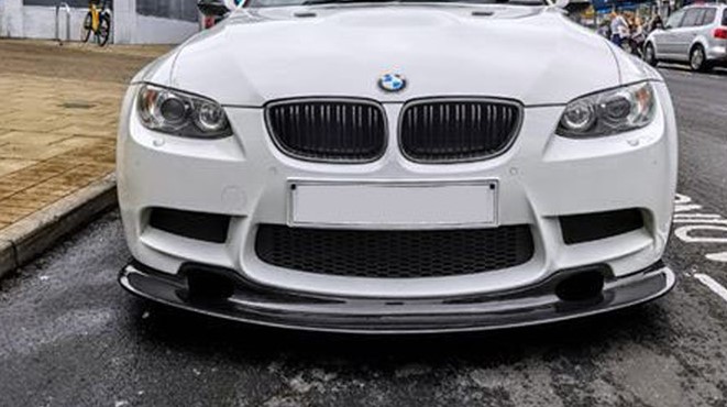 BMW E90/92/93 M3 (2007 - 2013) MotorSport Carbon Fibre front lip splitter - Bild 3